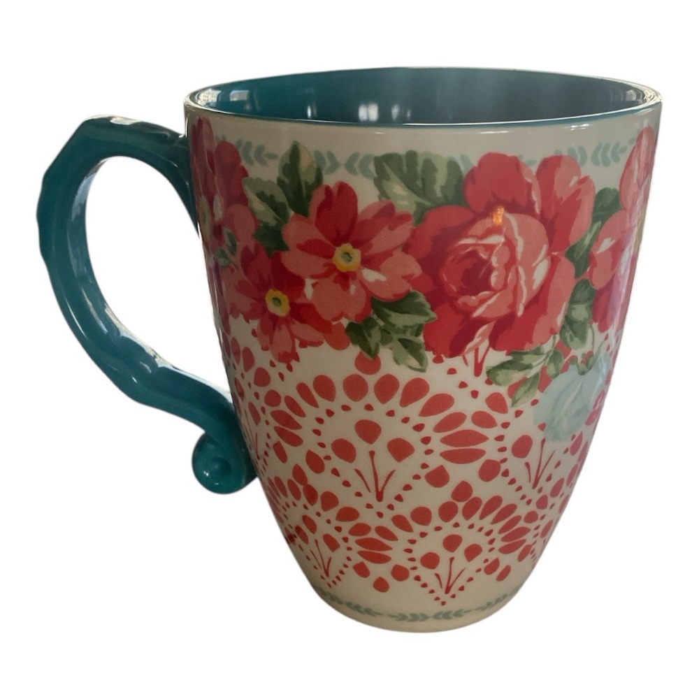Starbucks White Mug and pioneer woman floral mug bundle - Picture 2 of 11